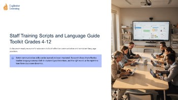Staff Training Scripts And Language Guide Toolkit Grades 4-12 PPTX Slides