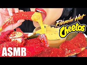ASMR POPULAR CHEESY HOT CHEETOS FOOD (KING CRAB, LOBSTER TAIL, CHICKEN NUGGETS) | ASMR Phan