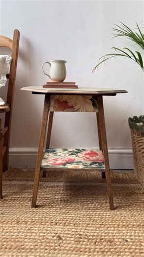 Dixie Belle Chalk Mineral Paint | Furniture Paint & Products on Instagram: "Painted furniture makeover with decoupage details 🤍 This piece was refreshed using Olive Wood Chalk Mineral Paint, creating a soft, earthy base that instantly feels warm and timeless. The Timeless Charm decoupage paper adds just the right touch of vintage romance, turning a simple furniture update into something that feels collected and meaningful. Finished with Satin Clear Coat for a smooth, durable finish, this makeov