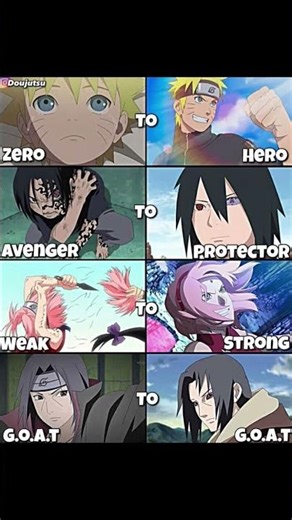 The Evolution of Team 7 & Itachi: From Zero to Legend! 🦊🔥#naruto #shorts