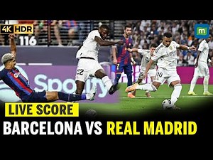 Real Madrid vs FC Barcelona LIVE SCORE La Liga: Real Madrid vs Barcelona LIVE | Football Match