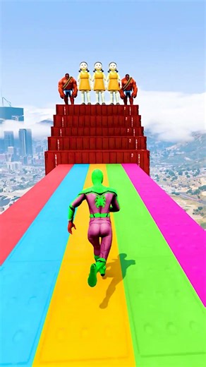 GTA 5 Epic Water Ragdolls | Spider-Man Jumps / Fails ep.18407 #shorts