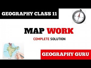 Class 11 Geography Map Work Solution pdf 2024 | Bhugol Map Work Syllabus | Most Important Questions