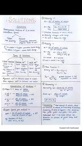 1K views · 19 reactions | Solutions notes | Chemistry Help | Facebook