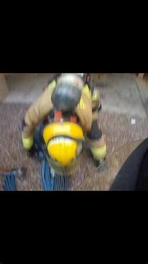 Engine 9 with the aggressive search culture. This was a small apartment fire on the east side. The crew pulled a 2 1/2 inch long bed with a 1 3/4 attack pack. Engine 9 is also doing trial run of traditional helmets. The house of pain at it again. | Tucson Fire Fighters Association
