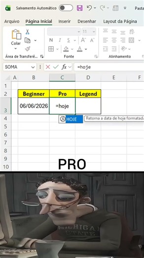 Três maneiras eficazes de incluir data de hoje no Excel