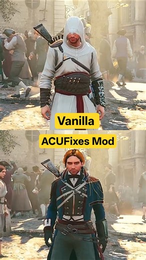 AC Unity With vs Without This Mod #acunity #assassinscreed #stealth