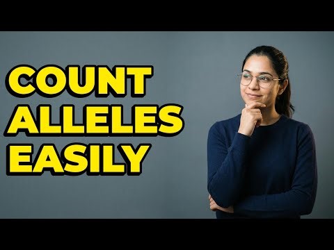 What Are the Steps to Count Alleles in a Population?