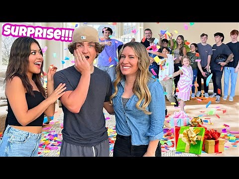 MY SON'S SURPRISE BIRTHDAY PARTY!!