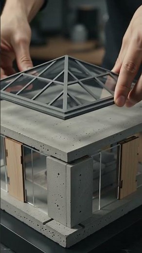 Architectural Model Making Process | Satisfying Miniature Build #asmr #miniature