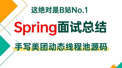 【Spring面试拓展】4小时手写美团动态线程池底层源码，2天学完spring循环依赖，spring ioc/aop底层源码，让你少走99%的弯路！