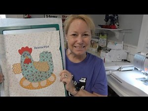 Tutorial - Henrietta Pt 2 Digitize & Sew / Lori Holt's Chicken Salad Quilt BES4 / Simply Applique