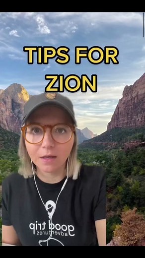 Traveling to Zion this fall? Make sure to save this video! 📌 #zionnationalpark #visitutahparks #usnationalpark #tripplanning #hikingtips #vacationplanning #guidedtours