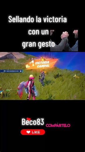 victoria a la Arnold Schwarzenegger 🎮¿Que te pareció? comentamelo👇🏻 #fortnite