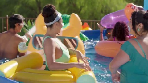 Funsicle Oasis 14 ft. Round 42 in. Deep Above Ground Pool Set P4001442B