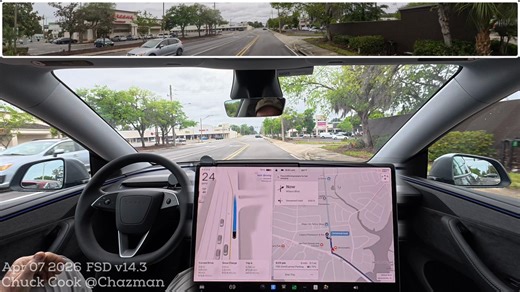 Here is highlight clip #2 from my FSD v14.3 First Impressions Drive. First Parking Lot