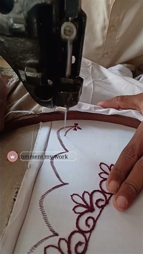 Relaxing Machine Embroidery #karaoke #shorts#viral #trending | Rizwan Ali Tv