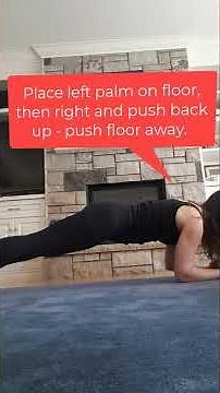 Plank to pushup exercise for strong upper body and core