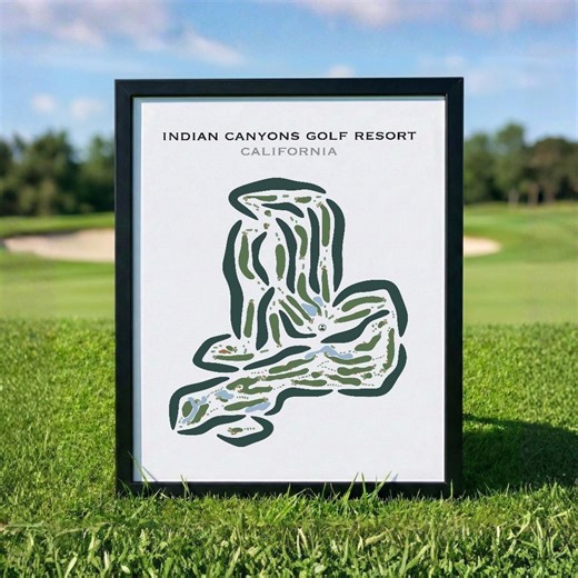 Indian Canyons Golf Resort, CA | Golf Course Map, Golf Map, Golfer Gift for Him, Scorecard Layout,golfer Boyfriend Gift,art Print Decor - Etsy