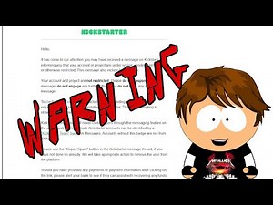 A WARNING FROM KICKSTARTER