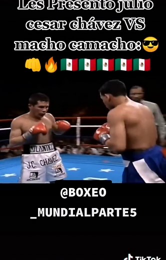 Julio Cesar Chávez vs Macho Camacho: A Thrilling Boxing Match