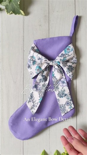 Which Christmas Stocking Is Your Favorite? 🎄 Elegant Cuff & Bow Stockings | Easy Sewing Method