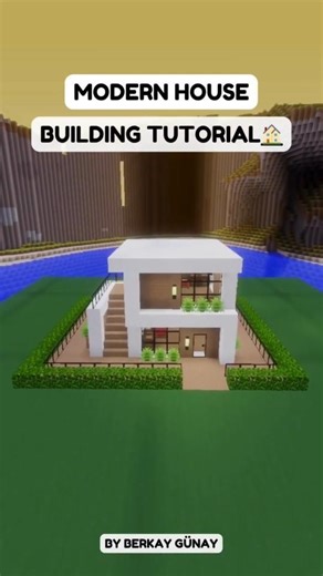 Easy Modern House Building Tutorial Short10🏠 #shorts #shortvideo #minecraft #minecraftshorts #short