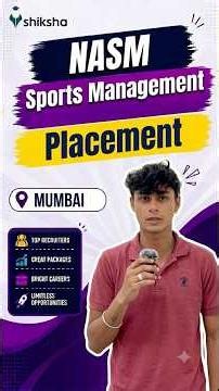 Inside NASM Mumbai Placements 💼 Sports Management Career Guide #lcc #shiksha