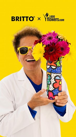 Introducing the Romero Britto x 1-800-Flowers collection 💐🎨 Bright blooms meet Britto’s signature art, created to bring joy to the ones you love. Because art, like flowers, has the power to make happiness bloom #romerobritto #britto | Romero Britto