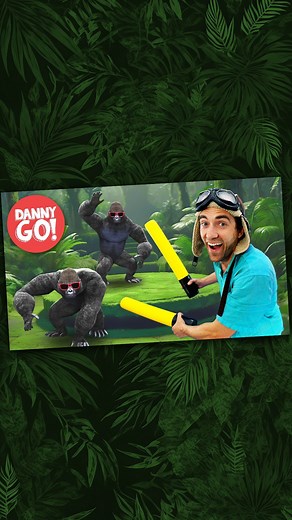 Danny Go! on Instagram: "NEW SONG!!! Are you ready to pound the ground like a gorilla? 🦍 Drum along with Danny and his friends as they copy the rhythmic patterns of the mighty gorillas. But that’s not all - they need your help to retrieve bananas from the trees by smashing the ground! Get ready for the ultimate drum-along dance challenge! 🥁💥 To watch this video, search “Danny Go Gorilla Smash” on YouTube! #dannygo #kidsmusic #kidssongs #kidsdance #drums #gorilla #drumalong #kindergarten #rhyt