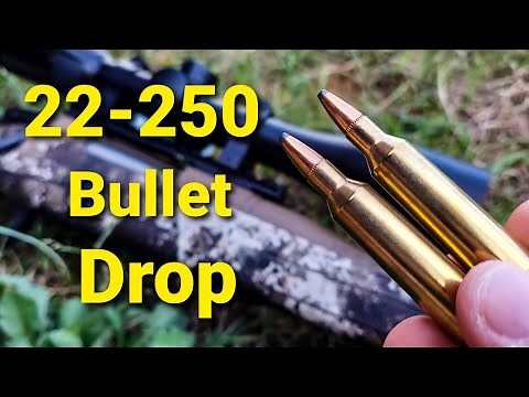 22-250 Bullet Drop - Demonstrated and Explained