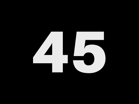 45 Second Countdown Timer ⏱️ – Short Focus Reset