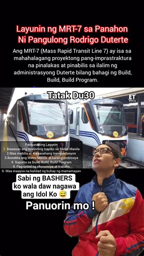 MRT 7 BUILD BUILD BUILD PROGRAM NI TATAY DIGONG #duterte #shorts #trending #viralvideo #vpsara
