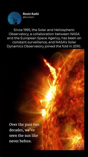 The sun is one of the most studied objects in the history of science