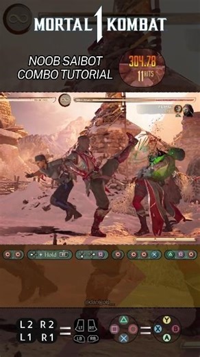 Noob Saibot Combo Tutorial MK1 - 626.53 🔥