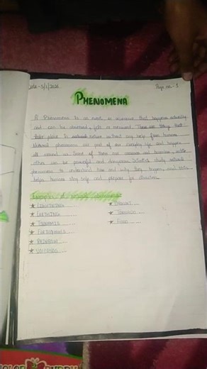 Project file on some natural phenomena 📚⚡|| class 8 science||