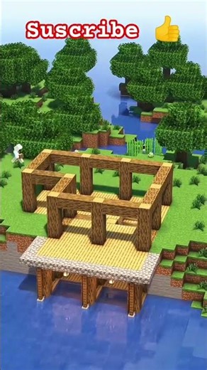 How to build a modern House in Minecraft #minicraf