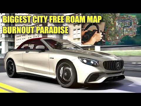 Assetto Corsa: BEST LARGEST CITY Free Roam Map / Moza R5 Wheel Gameplay