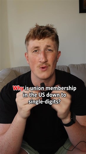 Why is union membership in the US down to single-digits? #laborunion #unions #seiu #serviceemployeesinternationalunion #1199seiu #workplace #workplacexplained #union | Workplace Explained