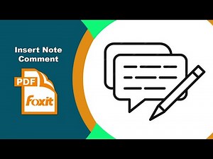 How to Insert a Sticky Note Comment in a PDF Document in Foxit PDF Editor
