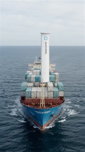 Why Is Maersk Putting a Giant Sail on a Container Ship? #globalshipping #oilcrisis #middleeastcrisis
