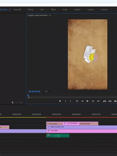 ‏Baro Paper Animation in Premier Pro #photoshop #design #illustrator
