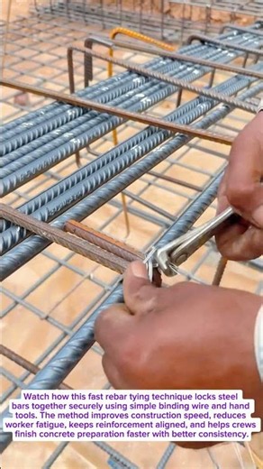 Rebar Tying Trick Is Saving Construction Workers HOURS Every Day