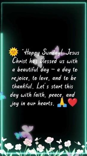 "Blessed Sunday in Christ’s Love ✝️"
