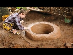 VILLAGE LIFE | Building a Primitive Underground Oven