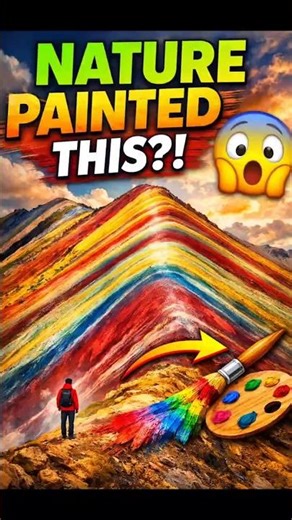 “Nature ne khud painting banayi?! 😱 Rainbow Mountain”