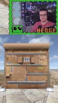 Cardboard Fort Garage Door! #rust #rustskins #rustshorts #rustclips #shorts #gaming #fyp