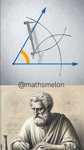 How to bisect an angle || construction compass #mathematics #maths #ytshorts #yt #mathswise