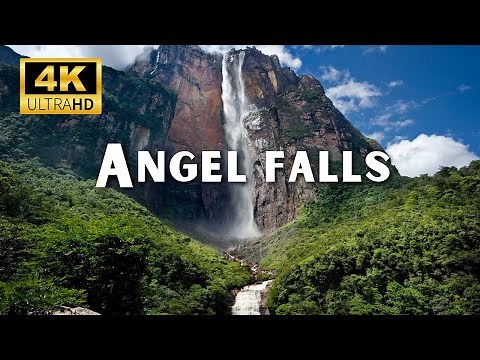 Angel Falls 4k in Venezuela Most Tallest Waterfall in the World