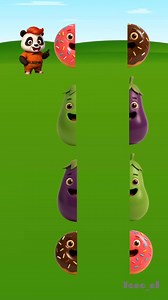 Kolaborasi video donat dengan terong 🤣 #reels #hiburan #animation #cartoon #lucu #donat #terong #panda | Tono El